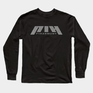 P1HARMONY Logo Retro Pen Sketch 2 Long Sleeve T-Shirt